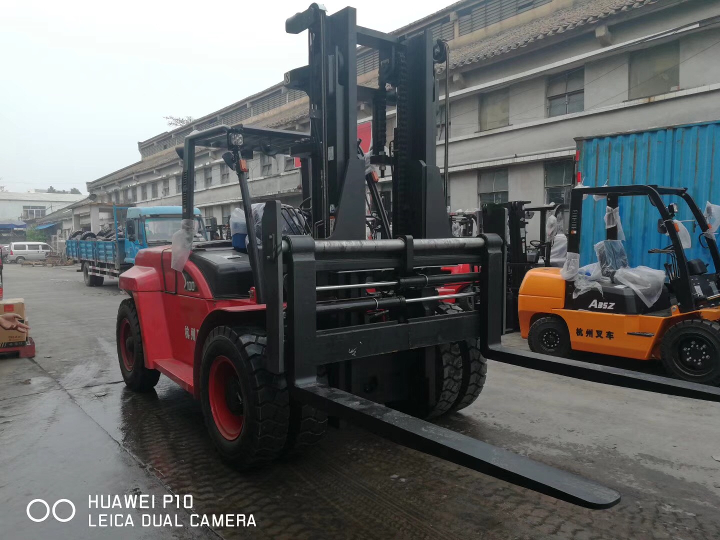 10噸內(nèi)燃叉車X系列-帶側(cè)移，實拍圖